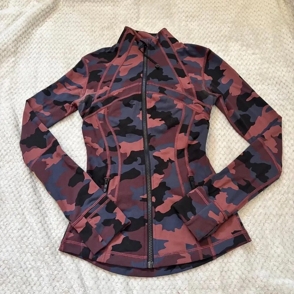 LULULEMON Define Jacket Luon — Heritage 365 Camo Smoky Red Night Sea | 2